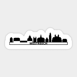 Mestreechter skyline zwart Sticker